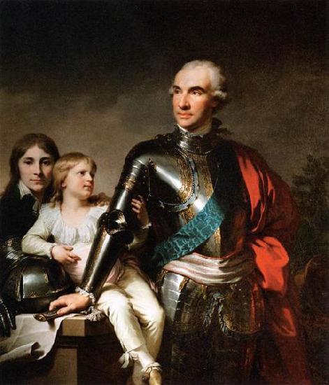 unknow artist The Count Potocki and his sons oil painting picture